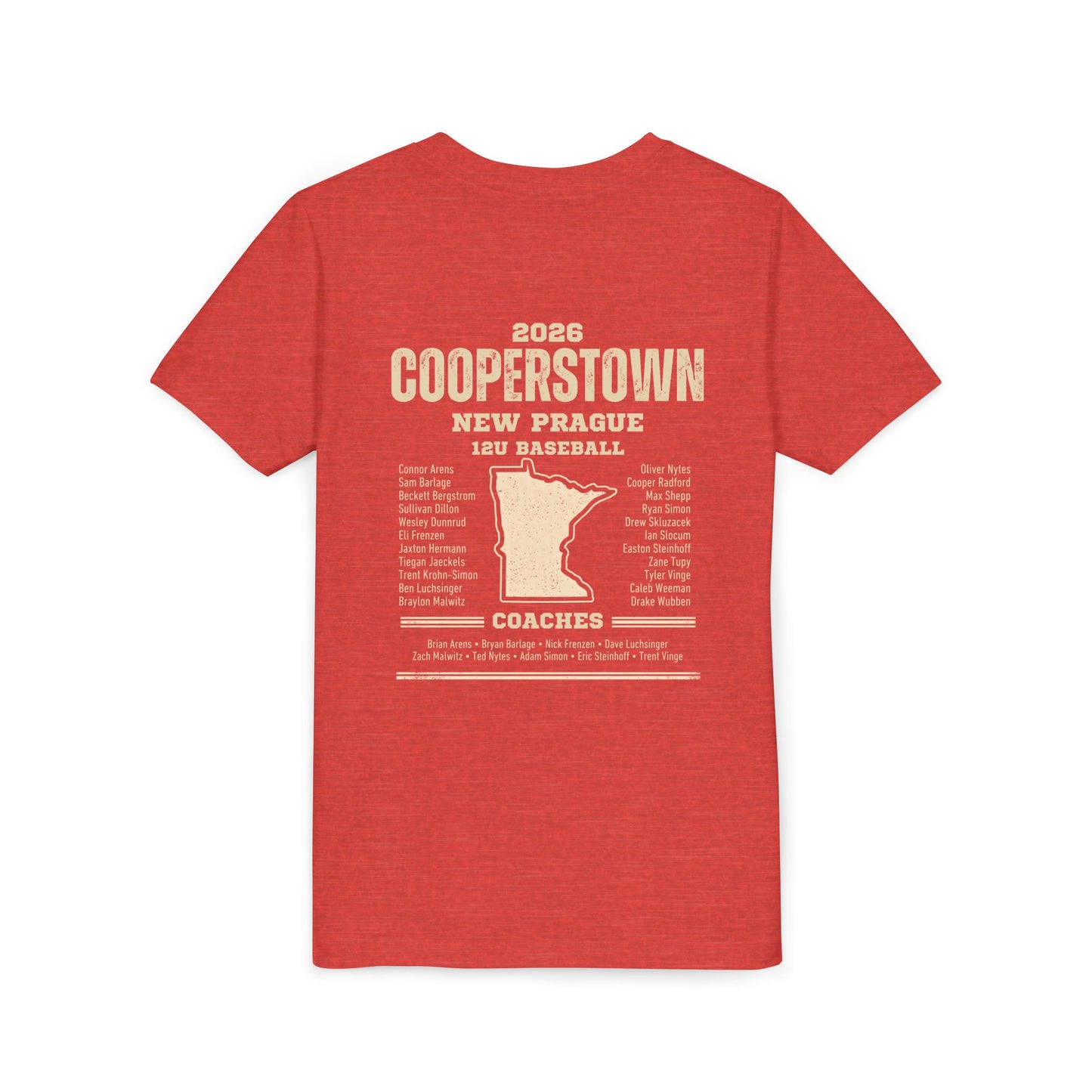 Baseball Sis Youth Tee Cooperstown 2026 Roster