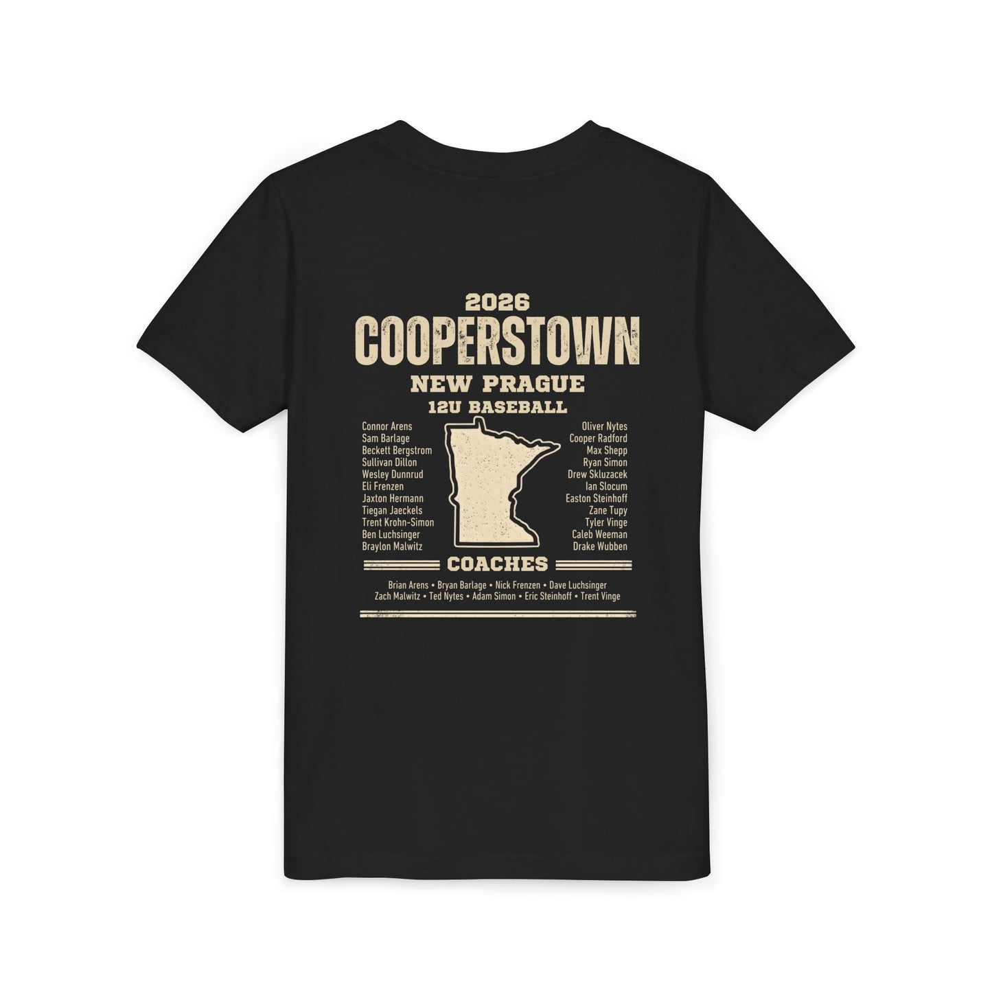 Baseball Sis Youth Tee Cooperstown 2026 Roster
