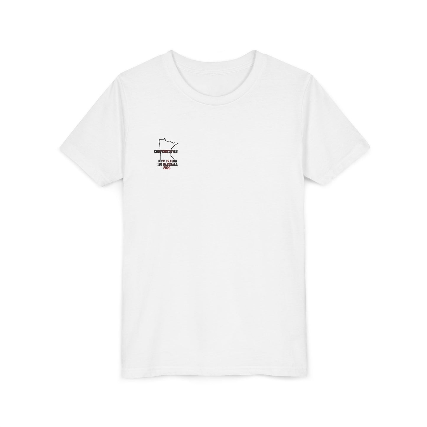 Youth Baseball Team Tee – New Prague 12U Cooperstown 2026
