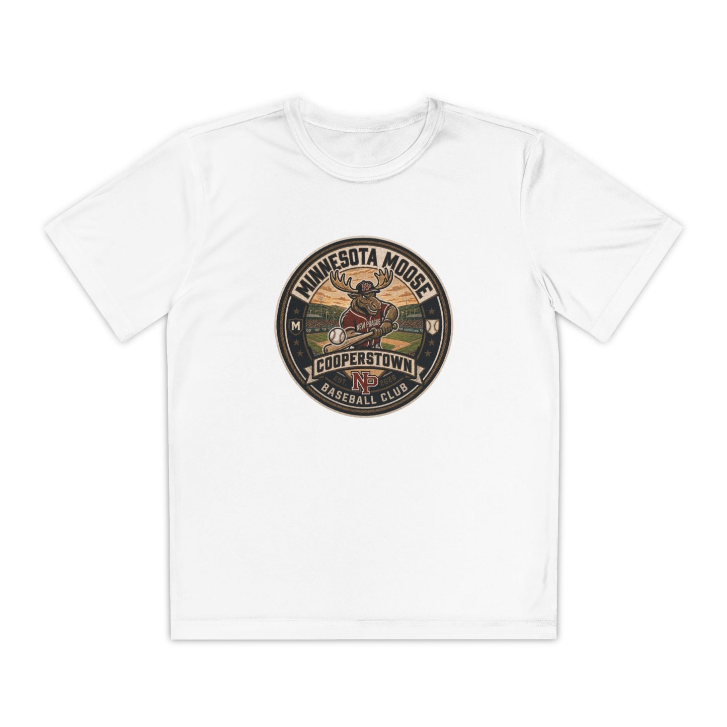 Youth Sport Tek Minnesota Moose Baseball Club Logo