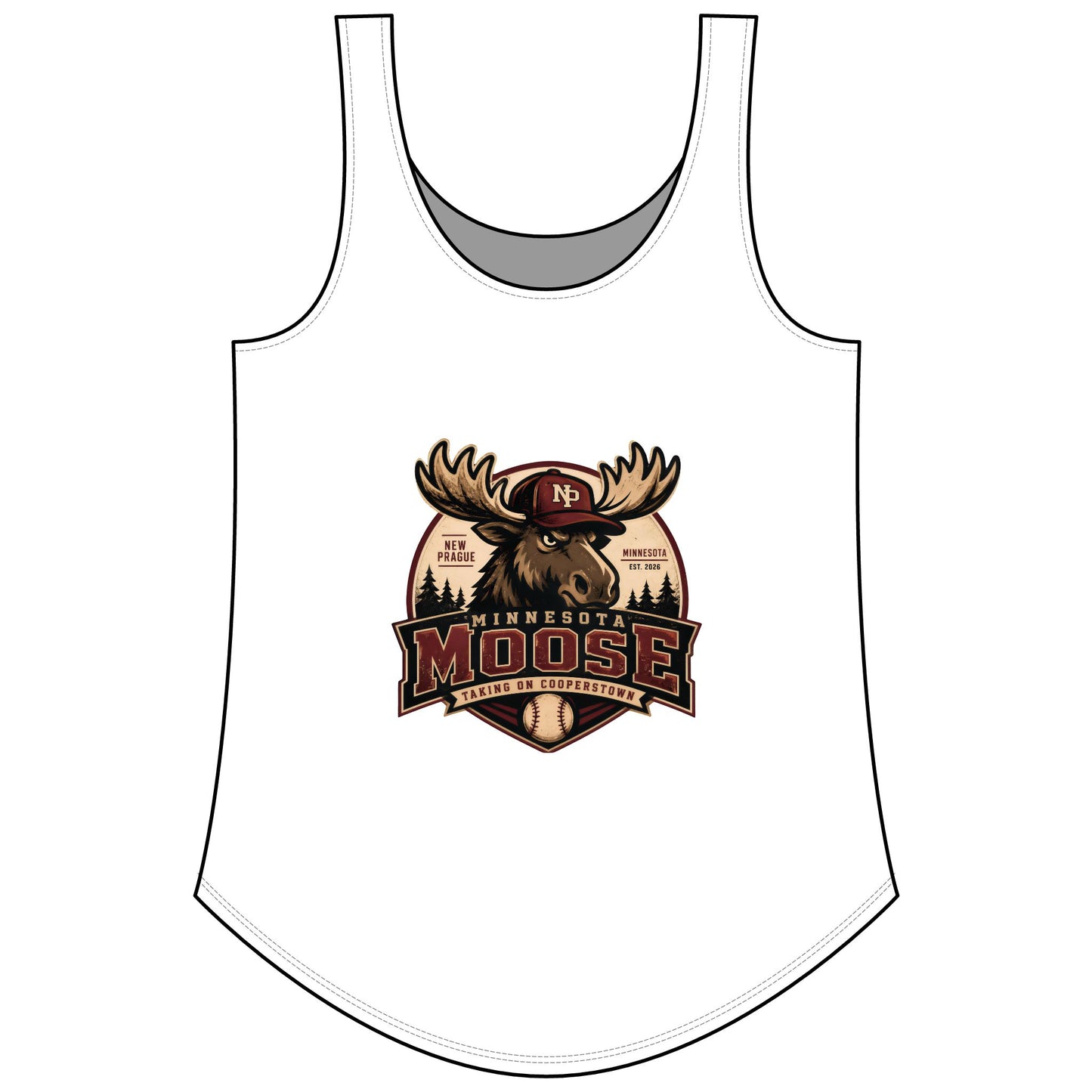 Women's Minnesota Moose Baseball Tank