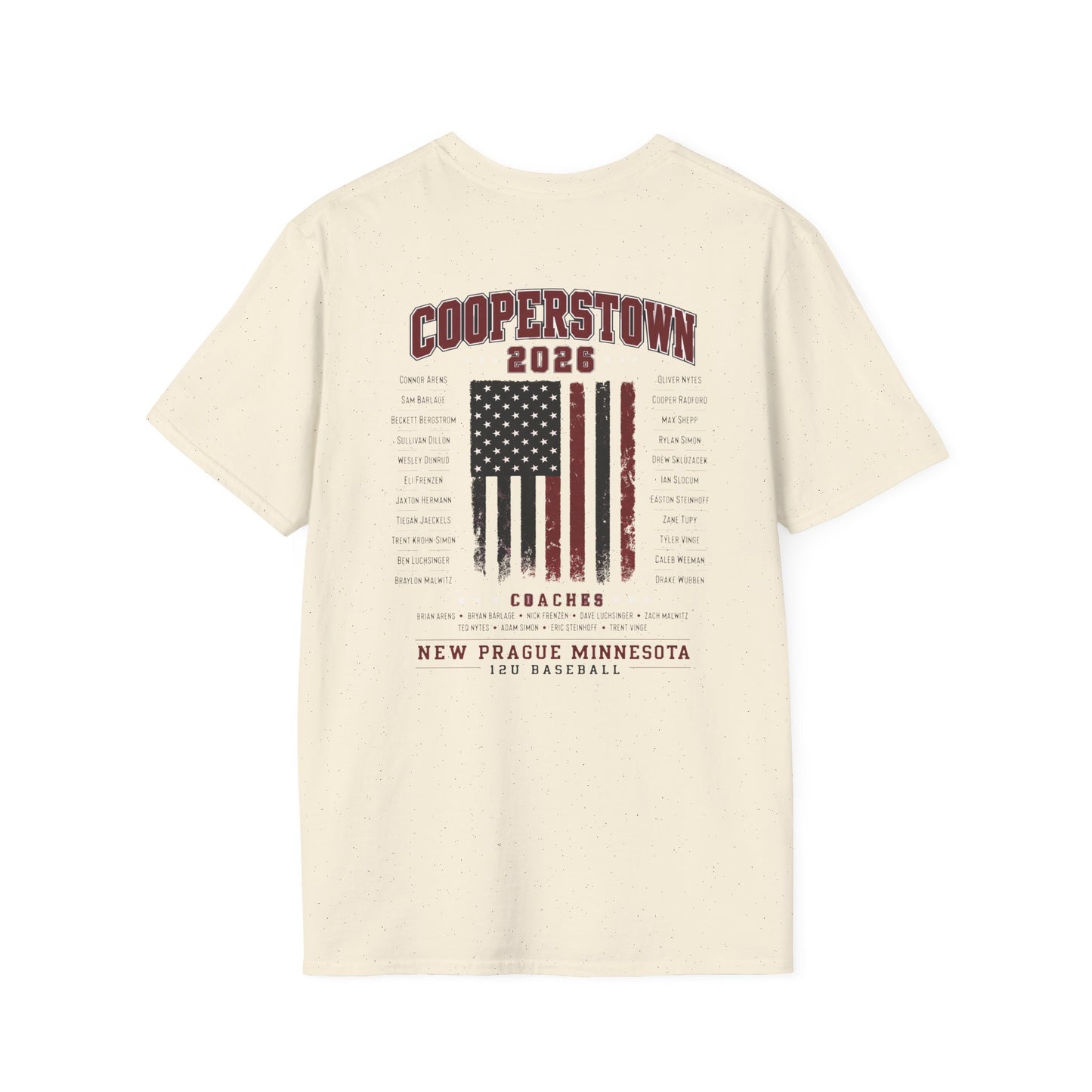 Cooperstown 2026 New Prague Team Softstyle Tee -Gildan 64000 (main)
