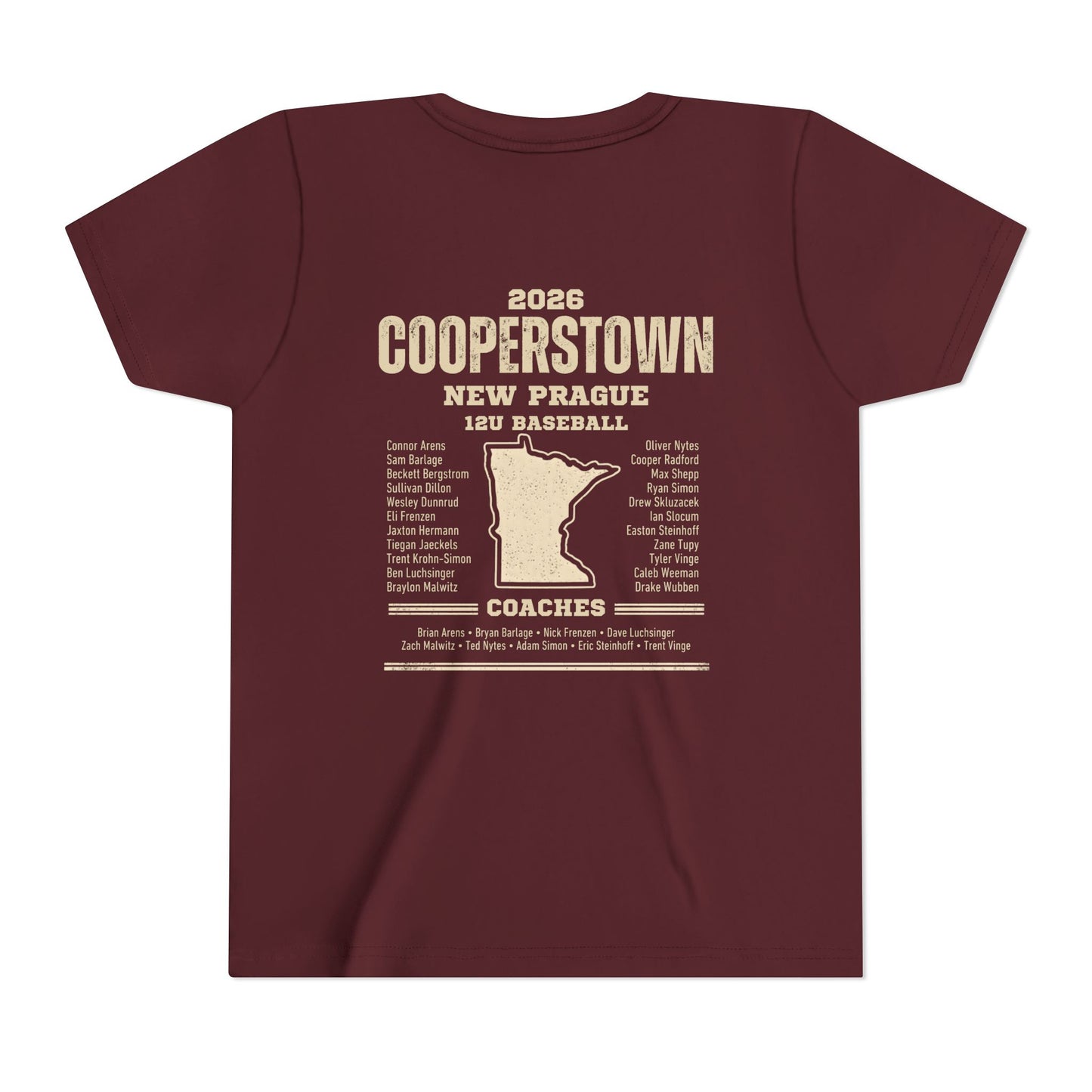 Baseball Sis Youth Tee Cooperstown 2026 Roster