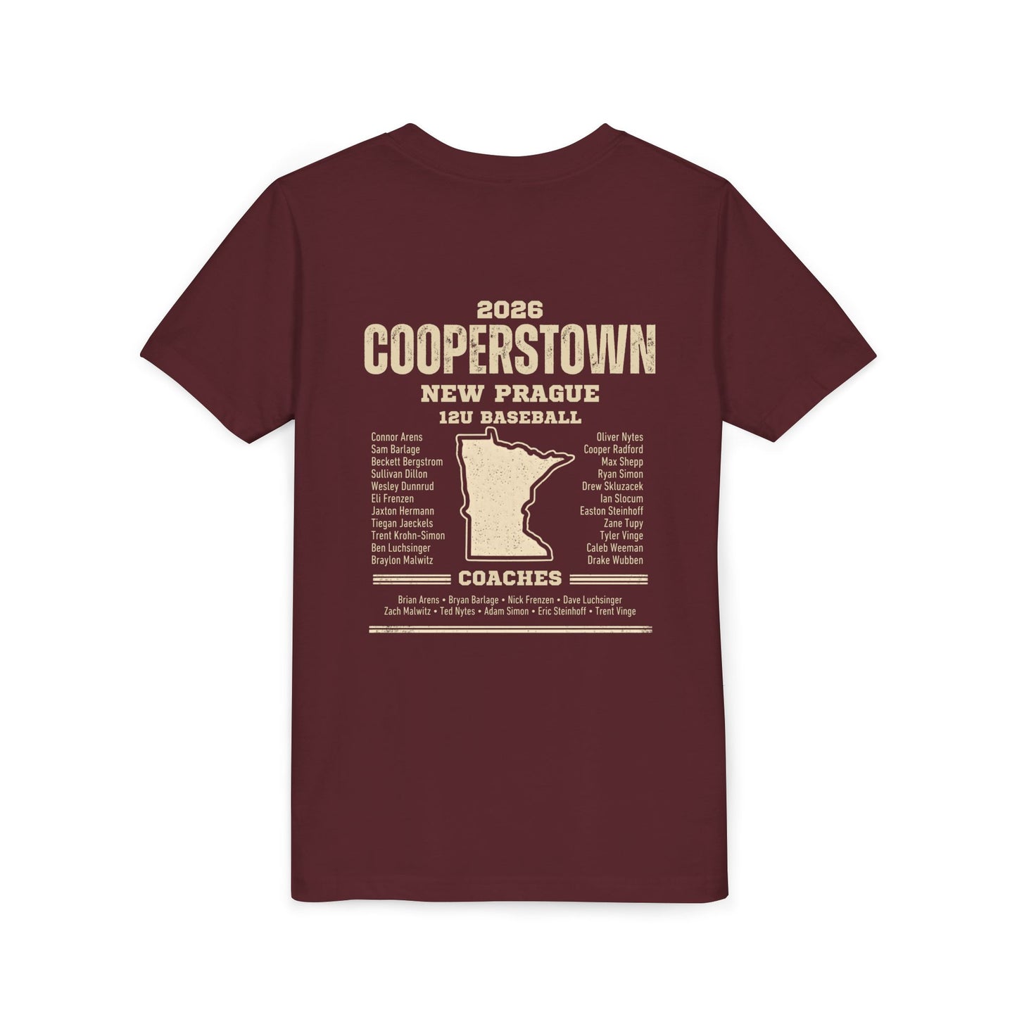Baseball Sis Youth Tee Cooperstown 2026 Roster