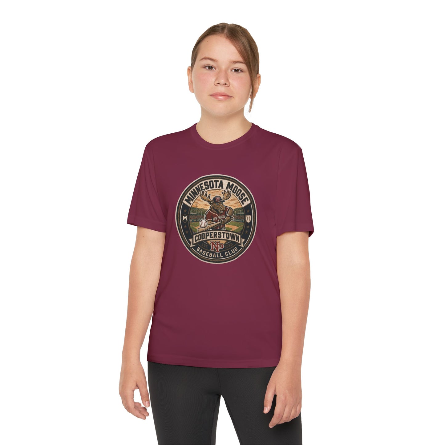 Youth Sport Tek Minnesota Moose Baseball Club Logo