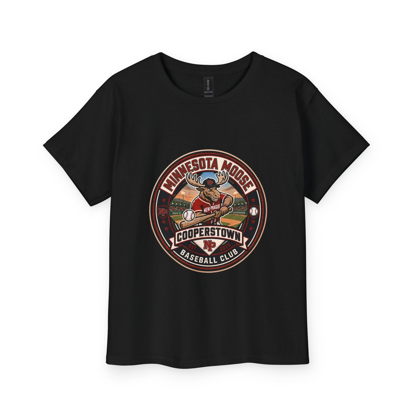 Youth T-Shirt — Minnesota Moose Cooperstown Baseball Club Gildan 2000B
