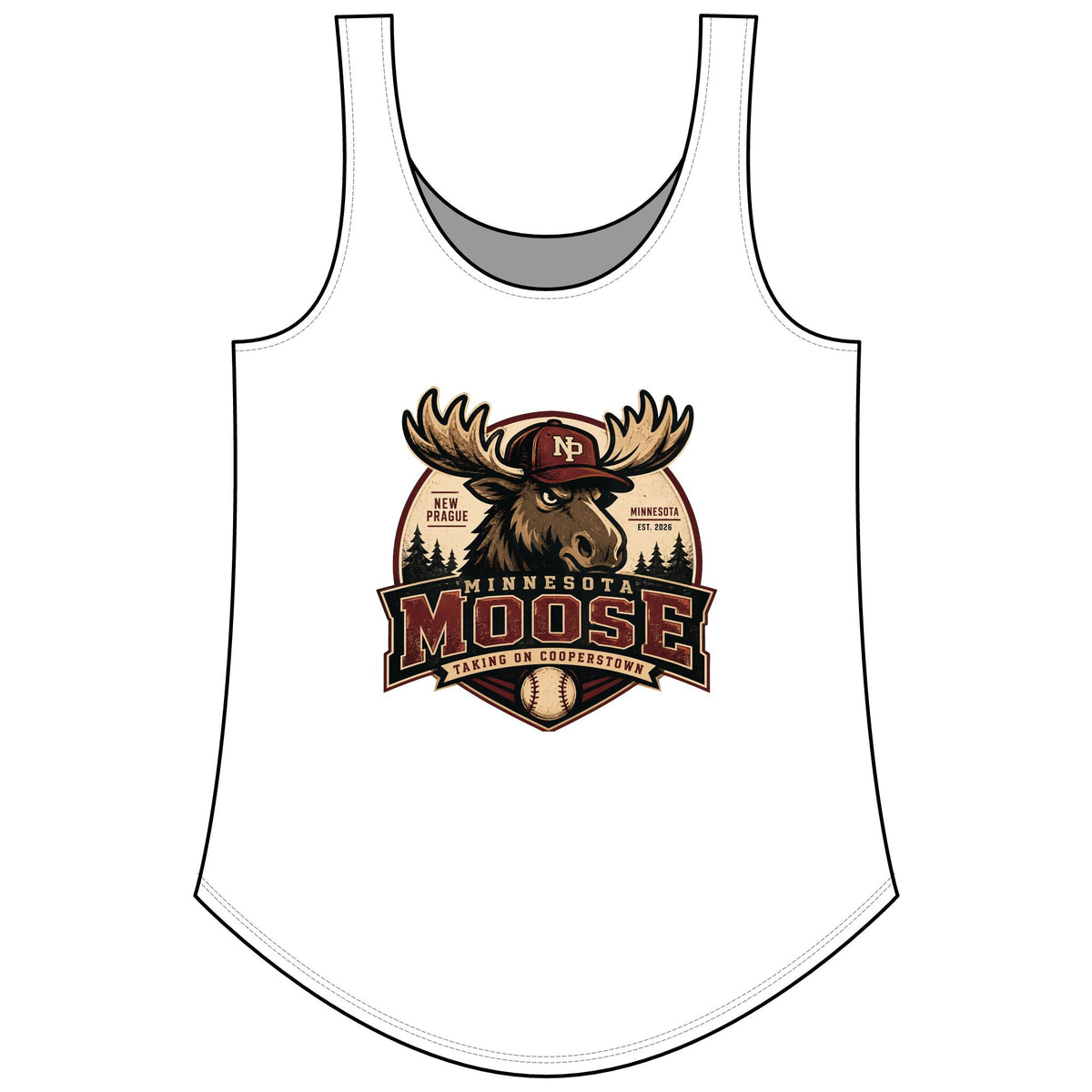 Ladies Minnesota Moose Women's Festival Tank Top Next Level 5033