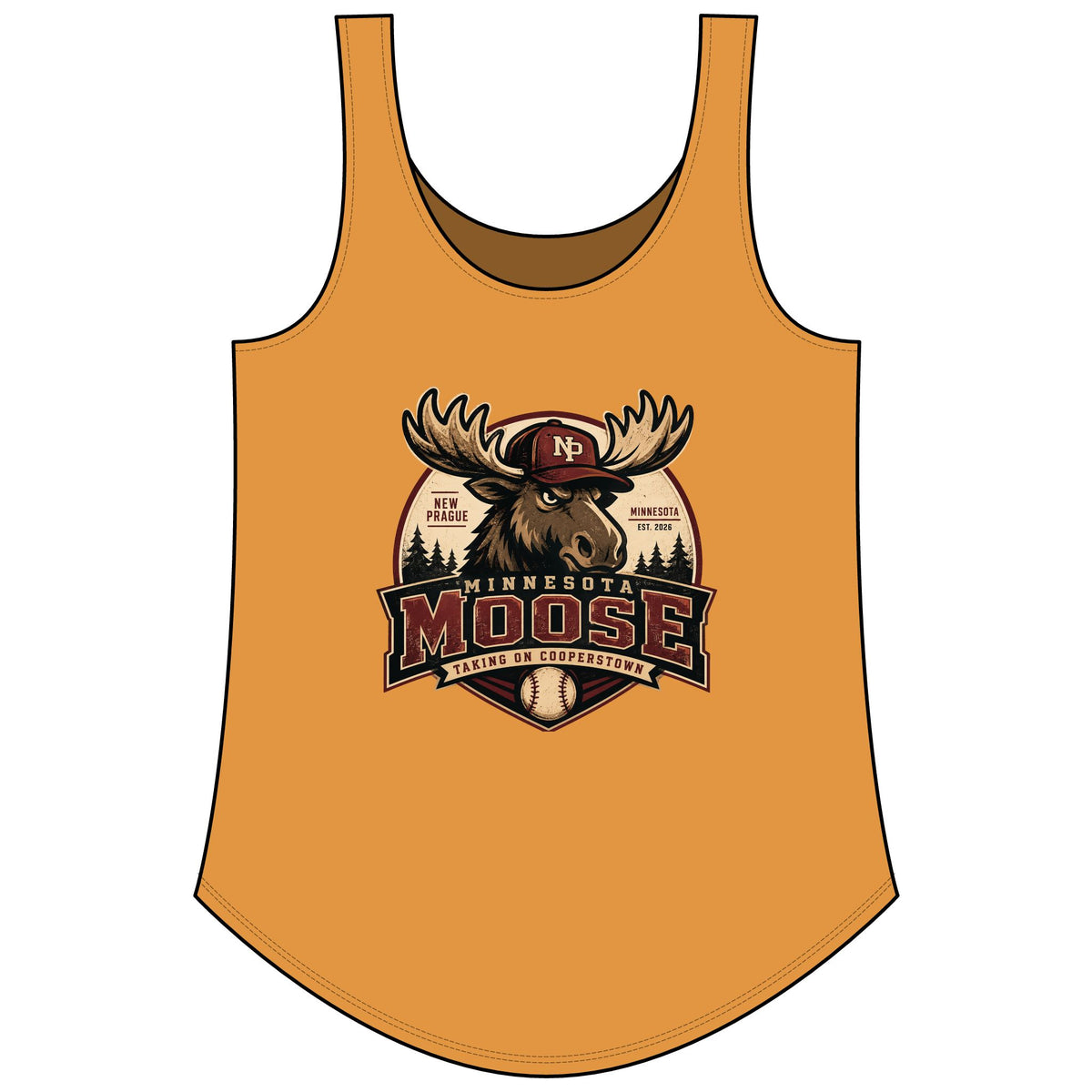Ladies Minnesota Moose Women's Festival Tank Top Next Level 5033