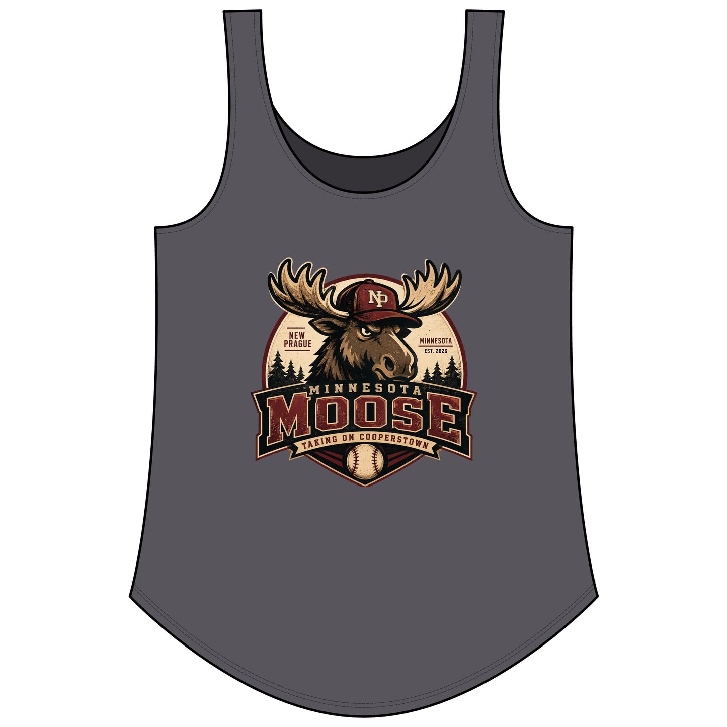 Ladies Minnesota Moose Women's Festival Tank Top Next Level 5033