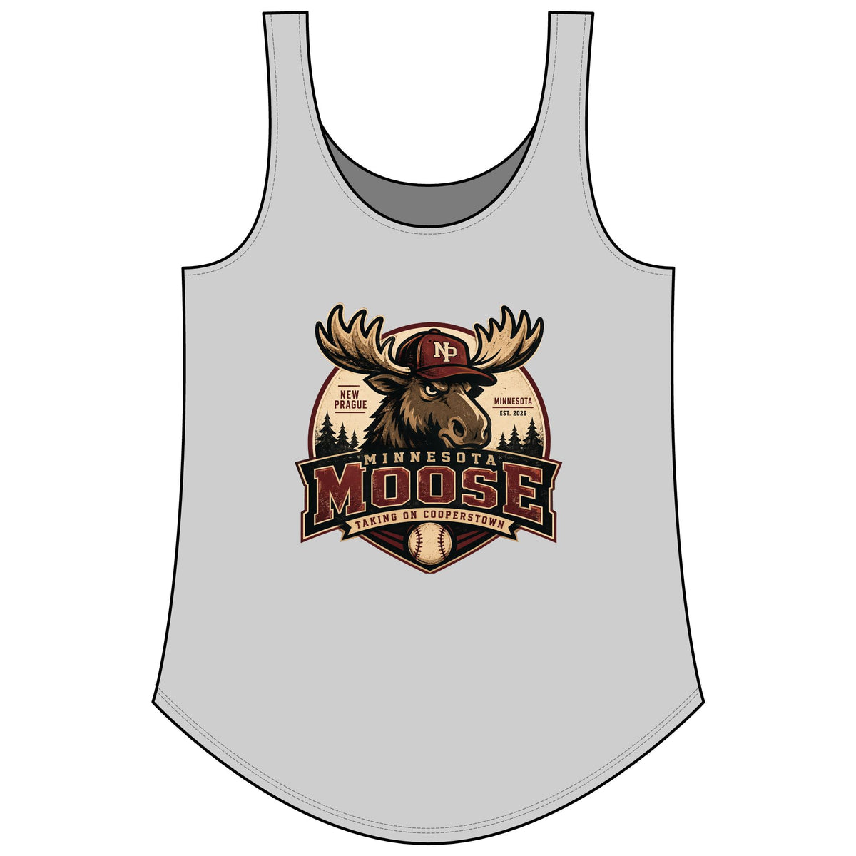 Ladies Minnesota Moose Women's Festival Tank Top Next Level 5033