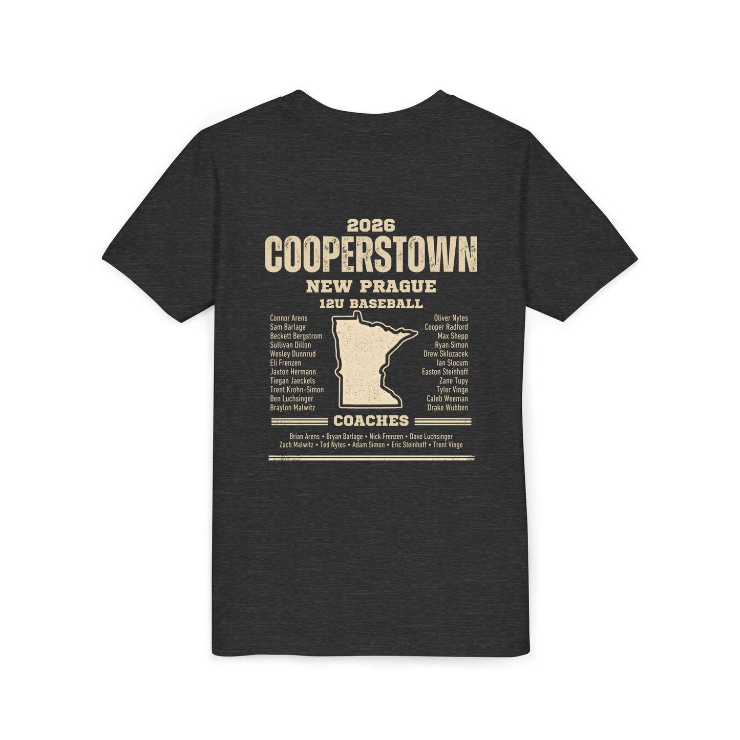 Baseball Sis Youth Tee Cooperstown 2026 Roster