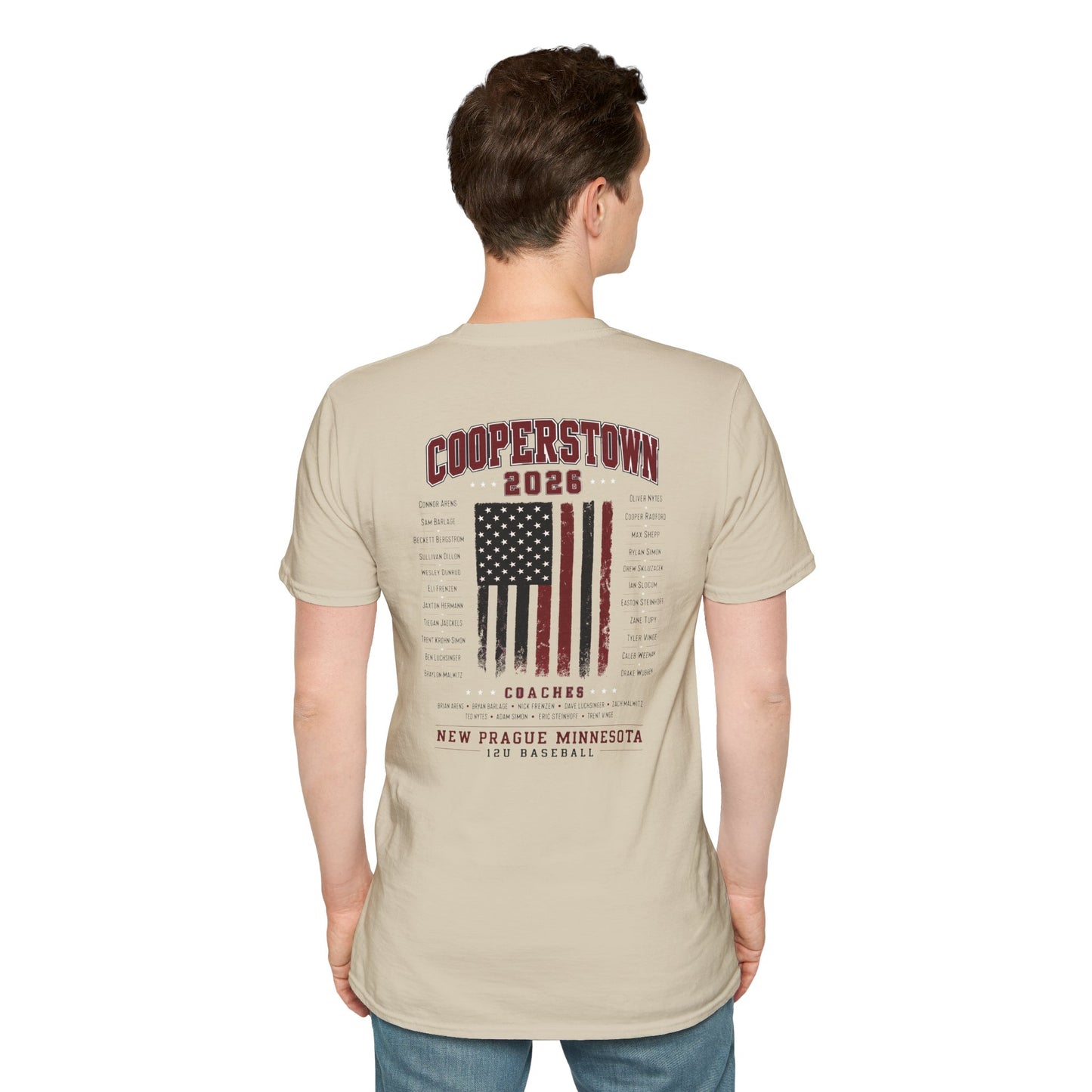 Cooperstown 2026 New Prague Team Softstyle Tee -Gildan 64000 (main)