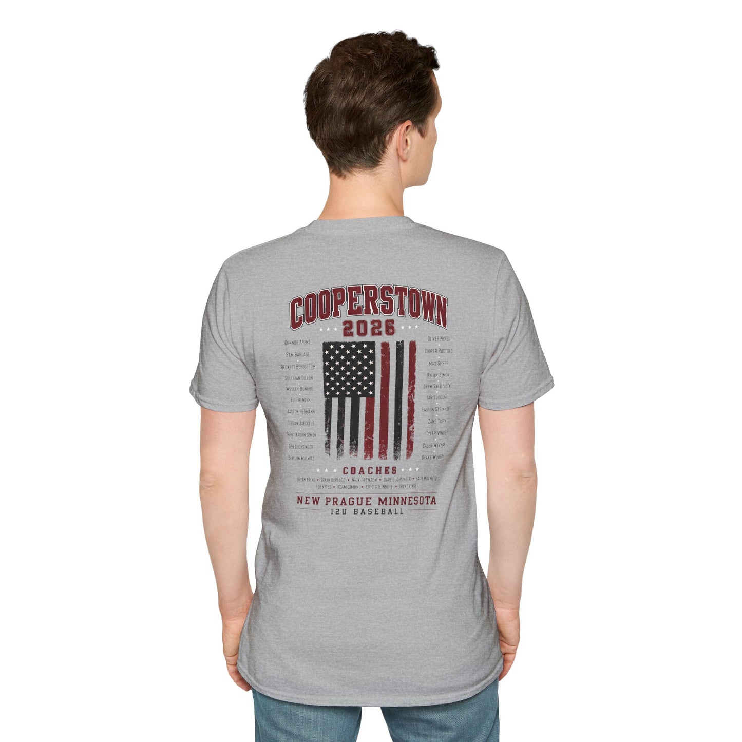 Cooperstown 2026 New Prague Team Softstyle Tee -Gildan 64000 (main)