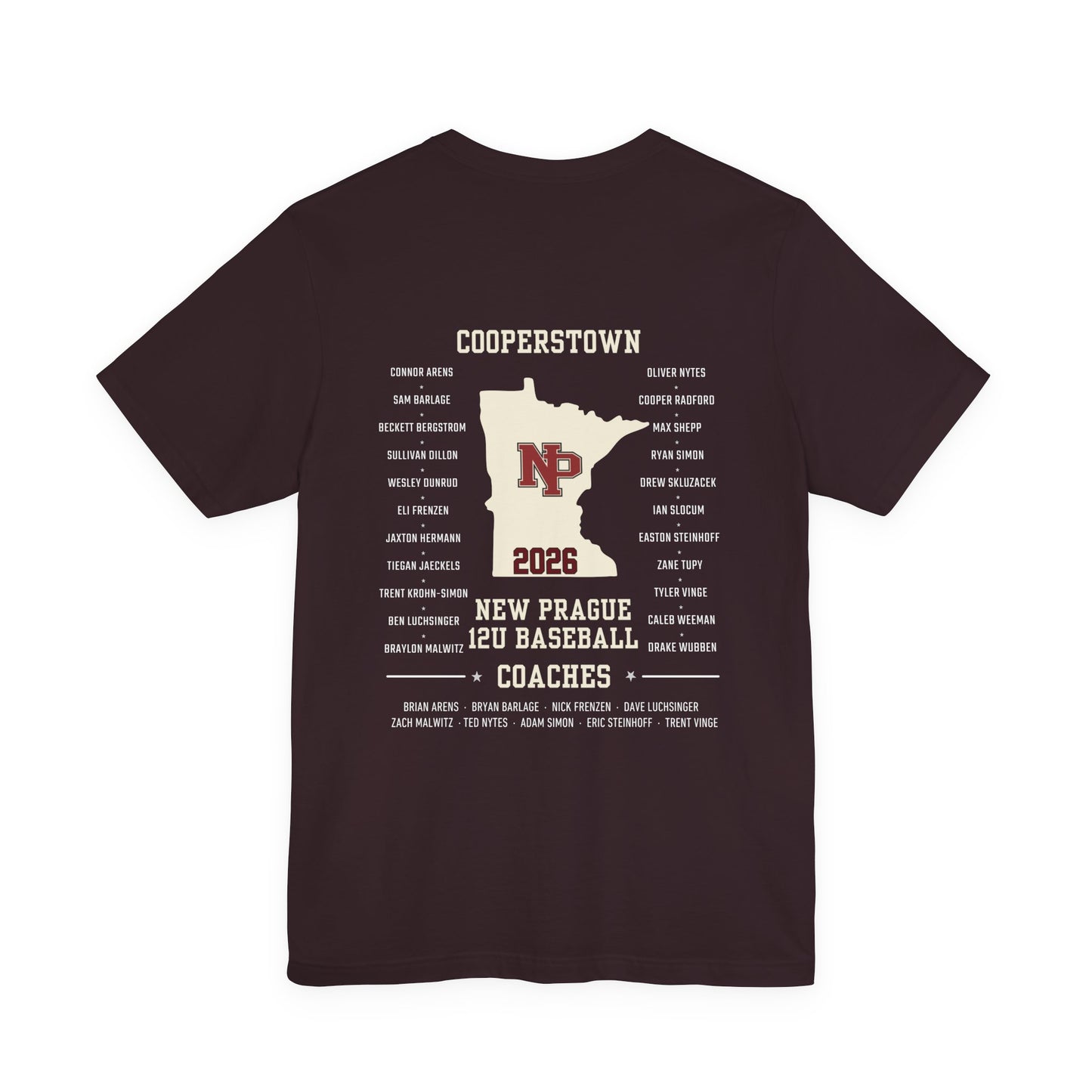 New Prague Cooperstown Team Crew Tee  Bella+Canvas · 3001