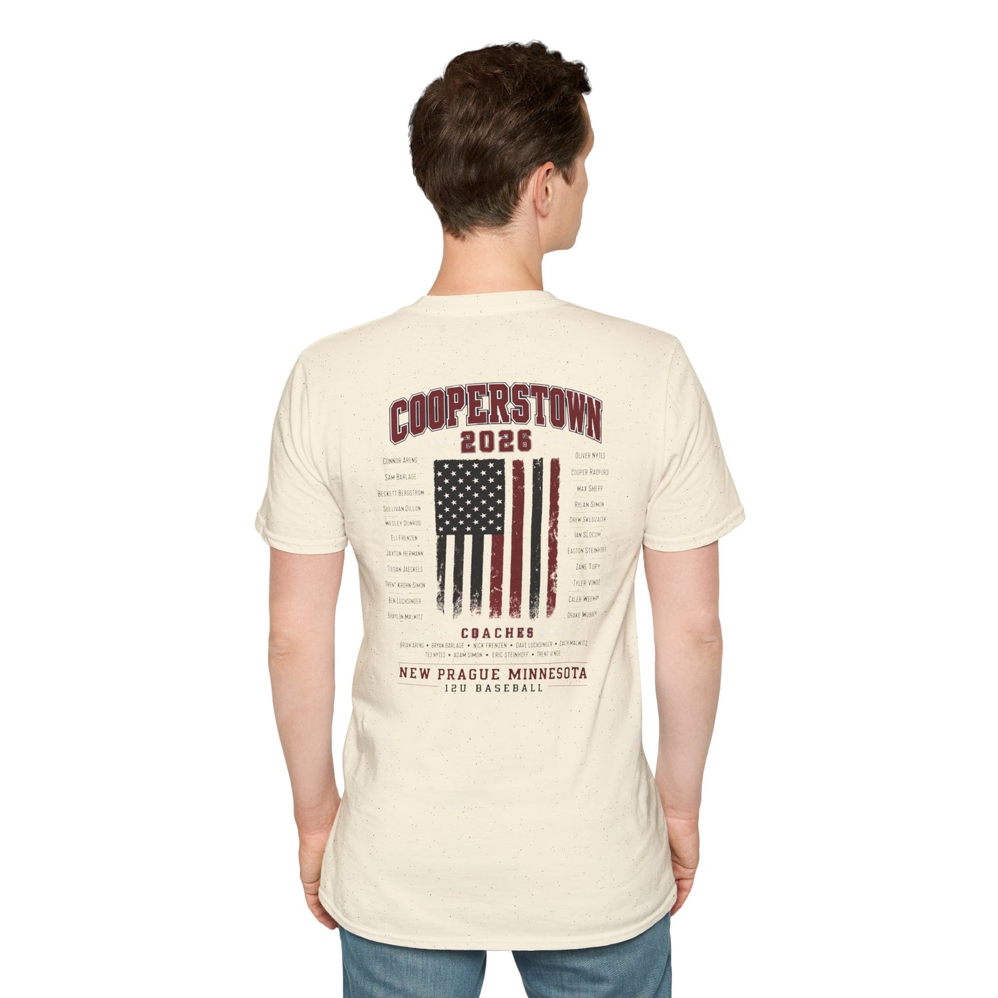 Cooperstown 2026 New Prague Team Softstyle Tee -Gildan 64000 (main)