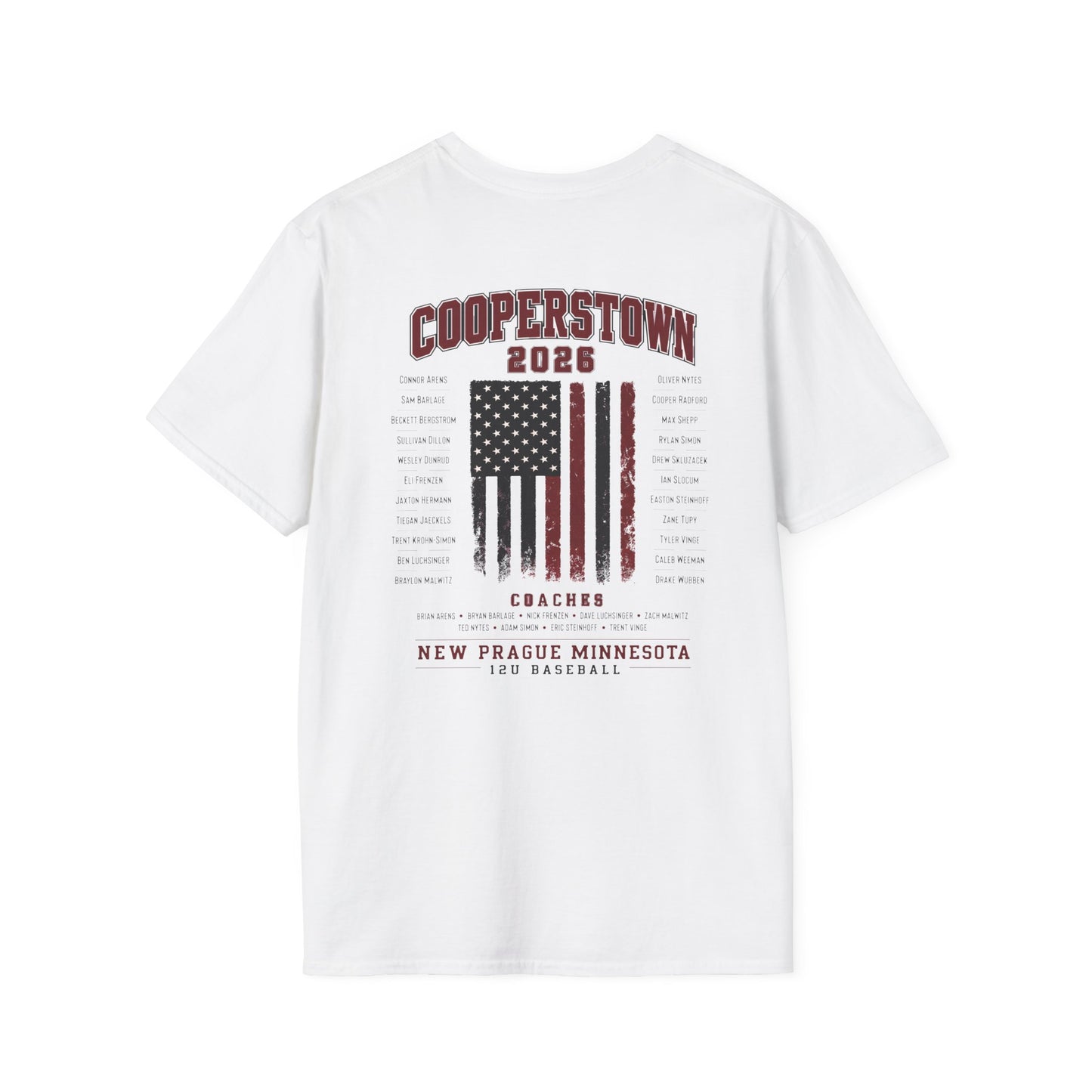Cooperstown 2026 New Prague Team Softstyle Tee -Gildan 64000 (main)