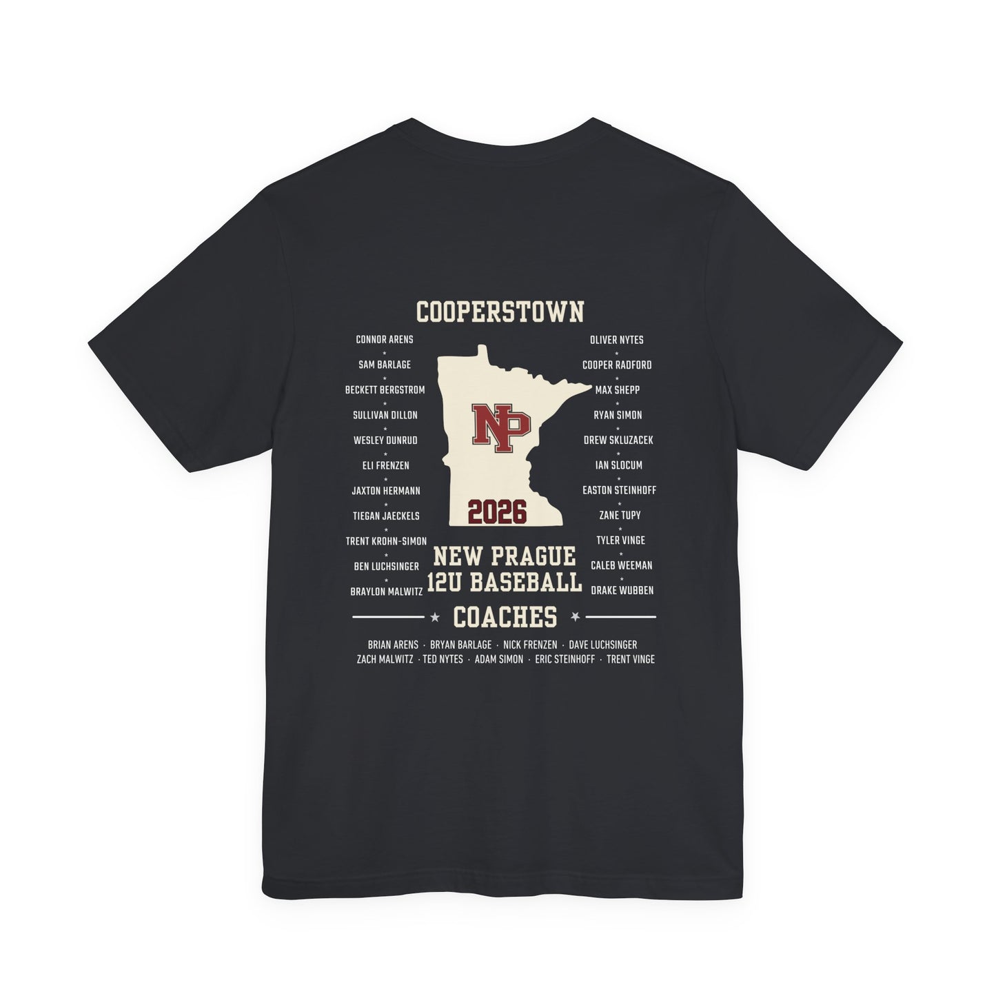 New Prague Cooperstown Team Crew Tee  Bella+Canvas · 3001