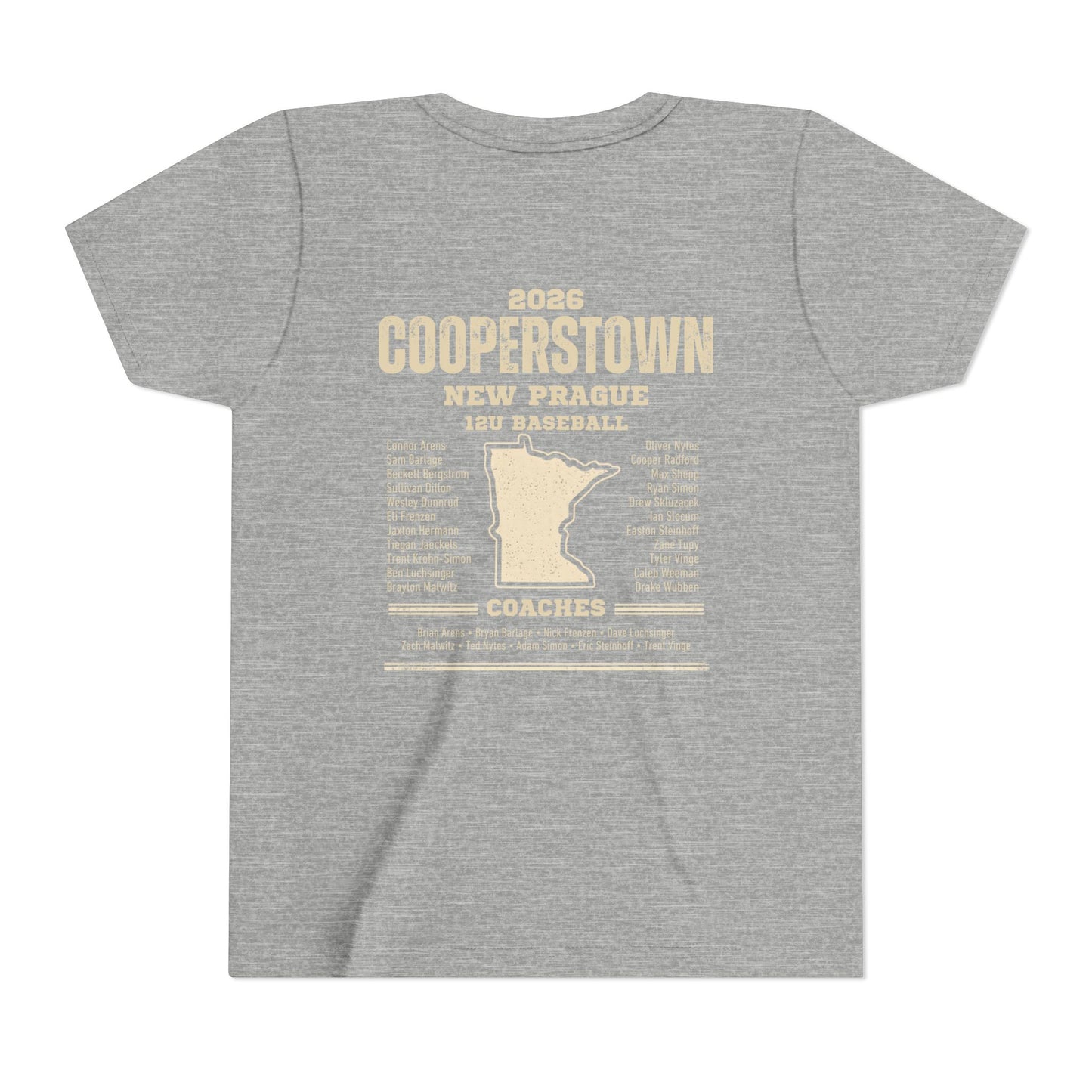 Baseball Sis Youth Tee Cooperstown 2026 Roster