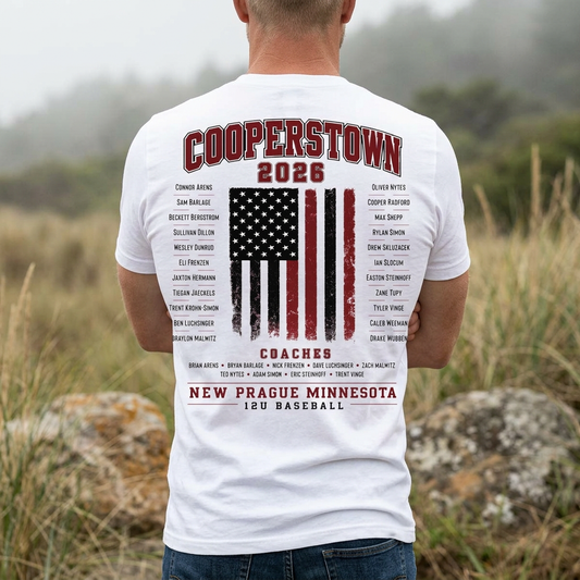Cooperstown 2026 New Prague Team Softstyle Tee -Gildan 64000 (main)