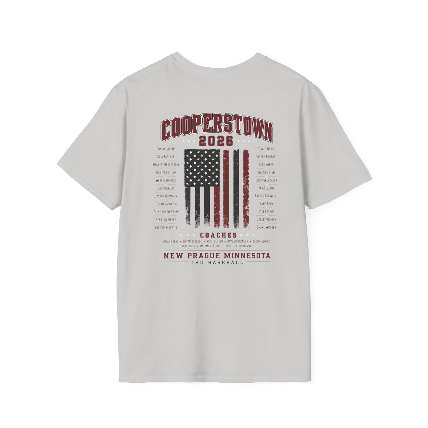 Cooperstown 2026 New Prague Team Softstyle Tee -Gildan 64000 (main)