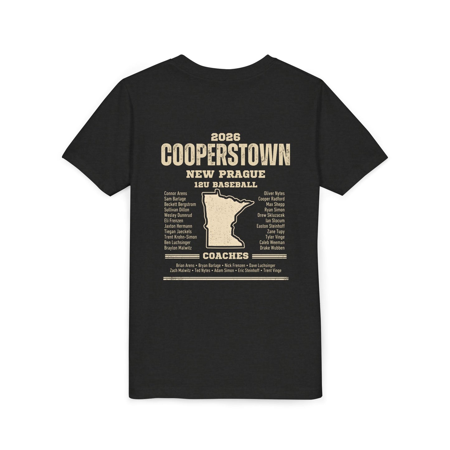 Baseball Sis Youth Tee Cooperstown 2026 Roster