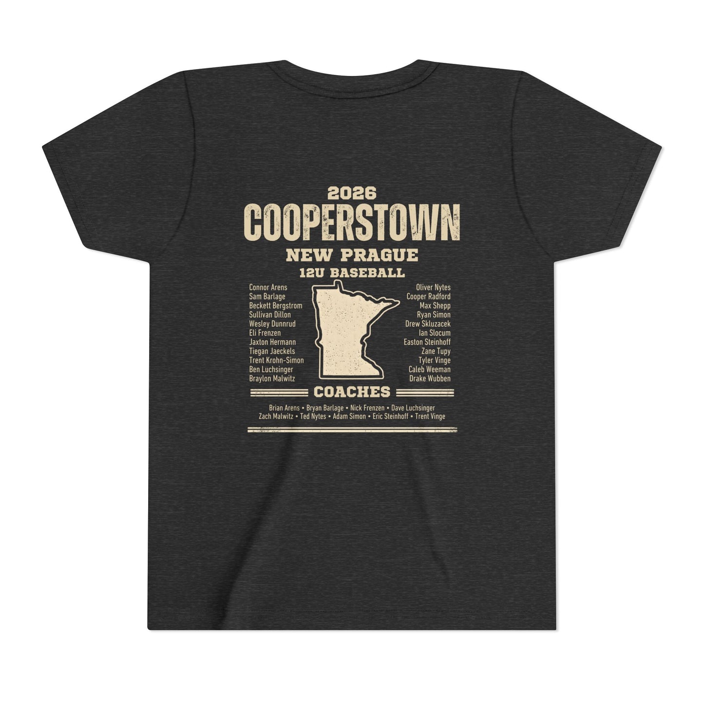 Baseball Sis Youth Tee Cooperstown 2026 Roster