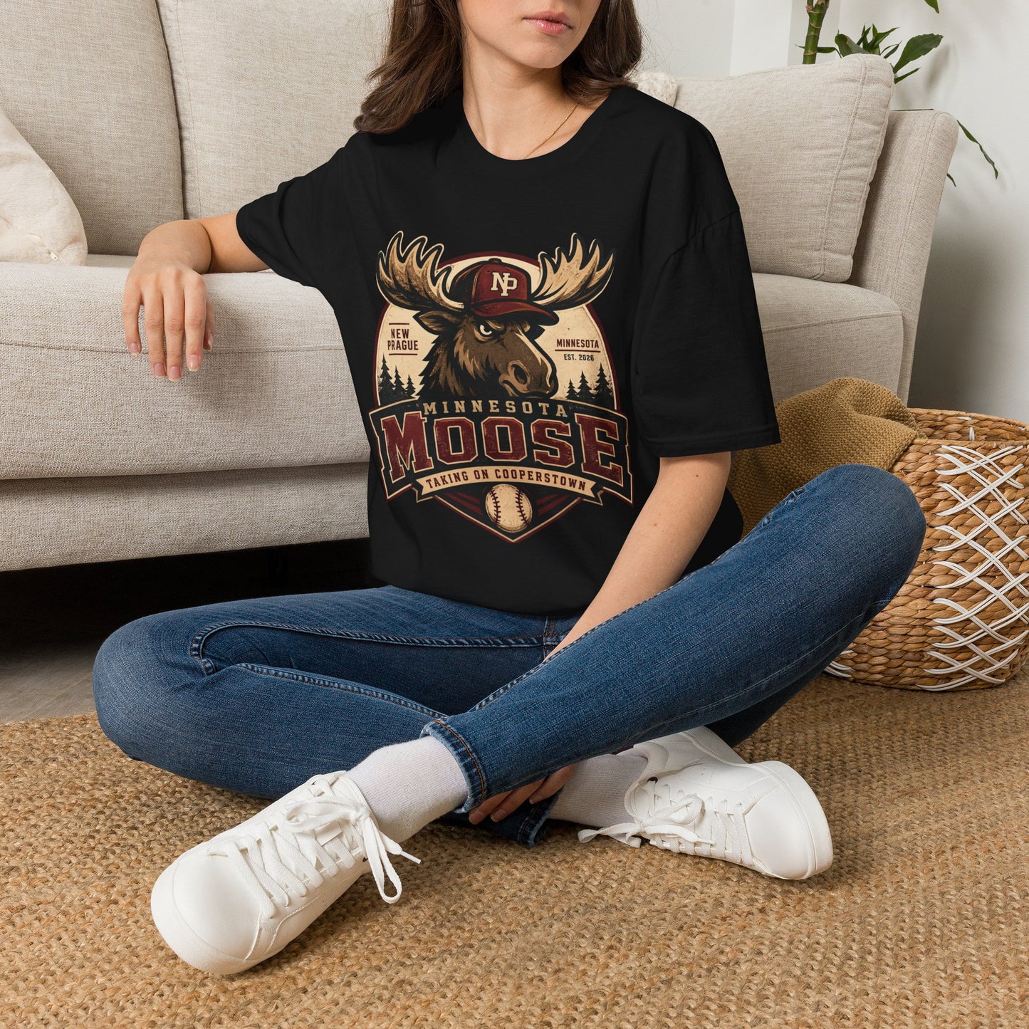 Minnesota Moose T-Shirt — Gildan 64000 T-Shirt