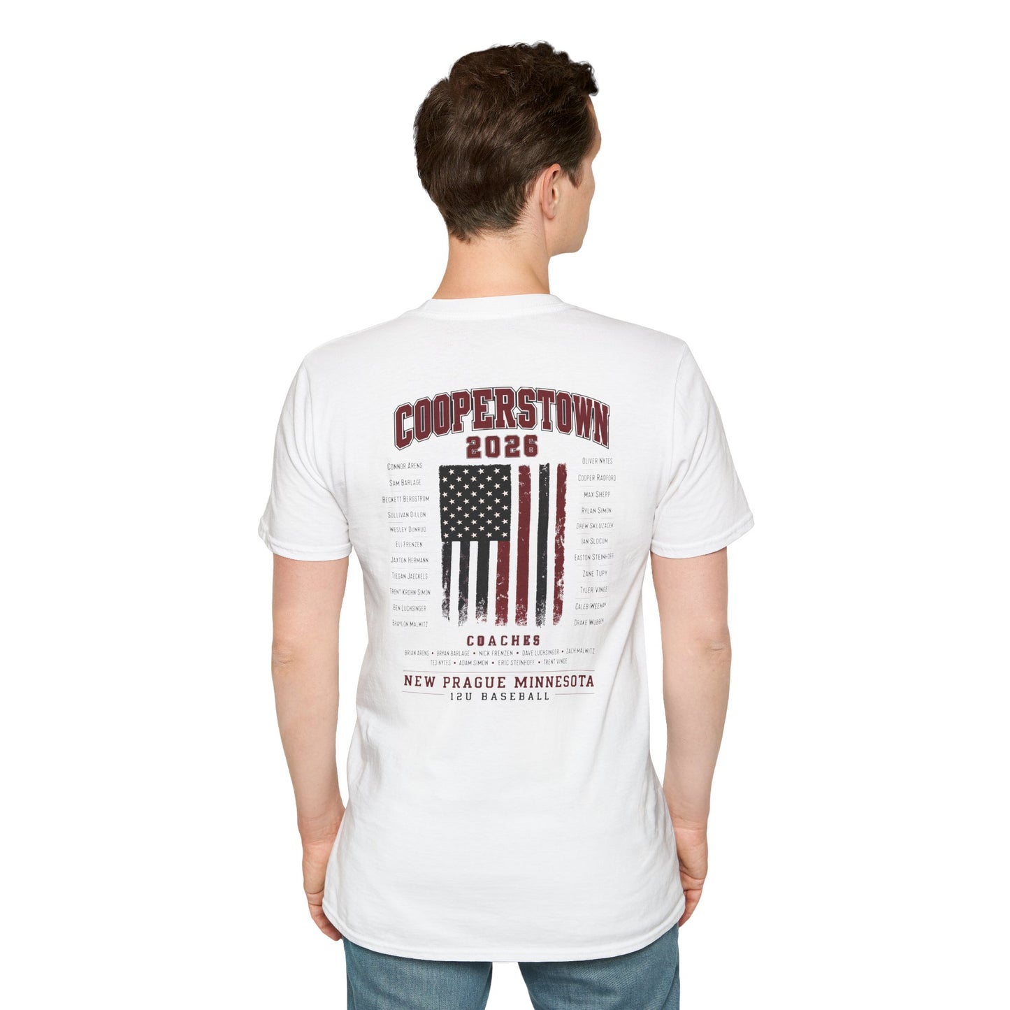 Cooperstown 2026 New Prague Team Softstyle Tee -Gildan 64000 (main)