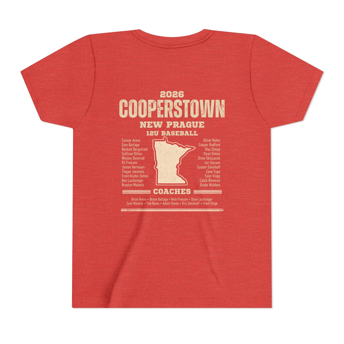 Baseball Sis Youth Tee Cooperstown 2026 Roster
