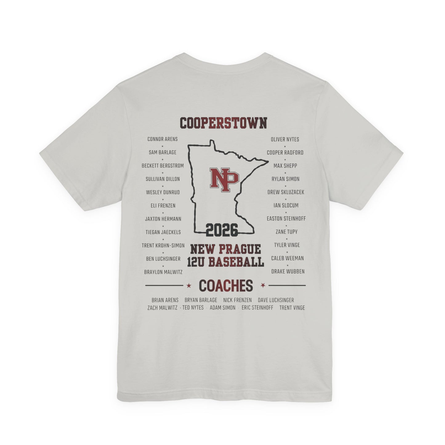 Cooperstown 2026 New Prague Team - Bella+Canvas t-shirt Simple