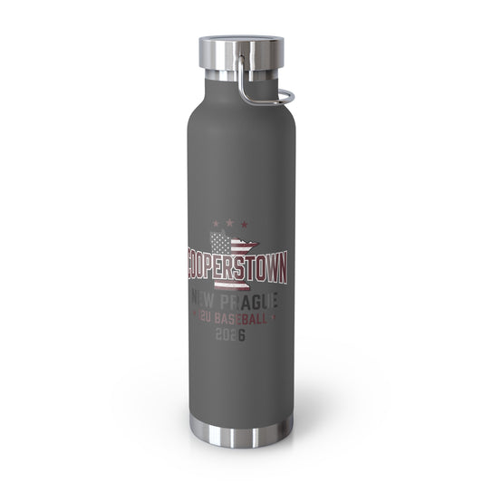 Cooperstown 2026 New Prague Team - 22 oz copper vacuum water bottle