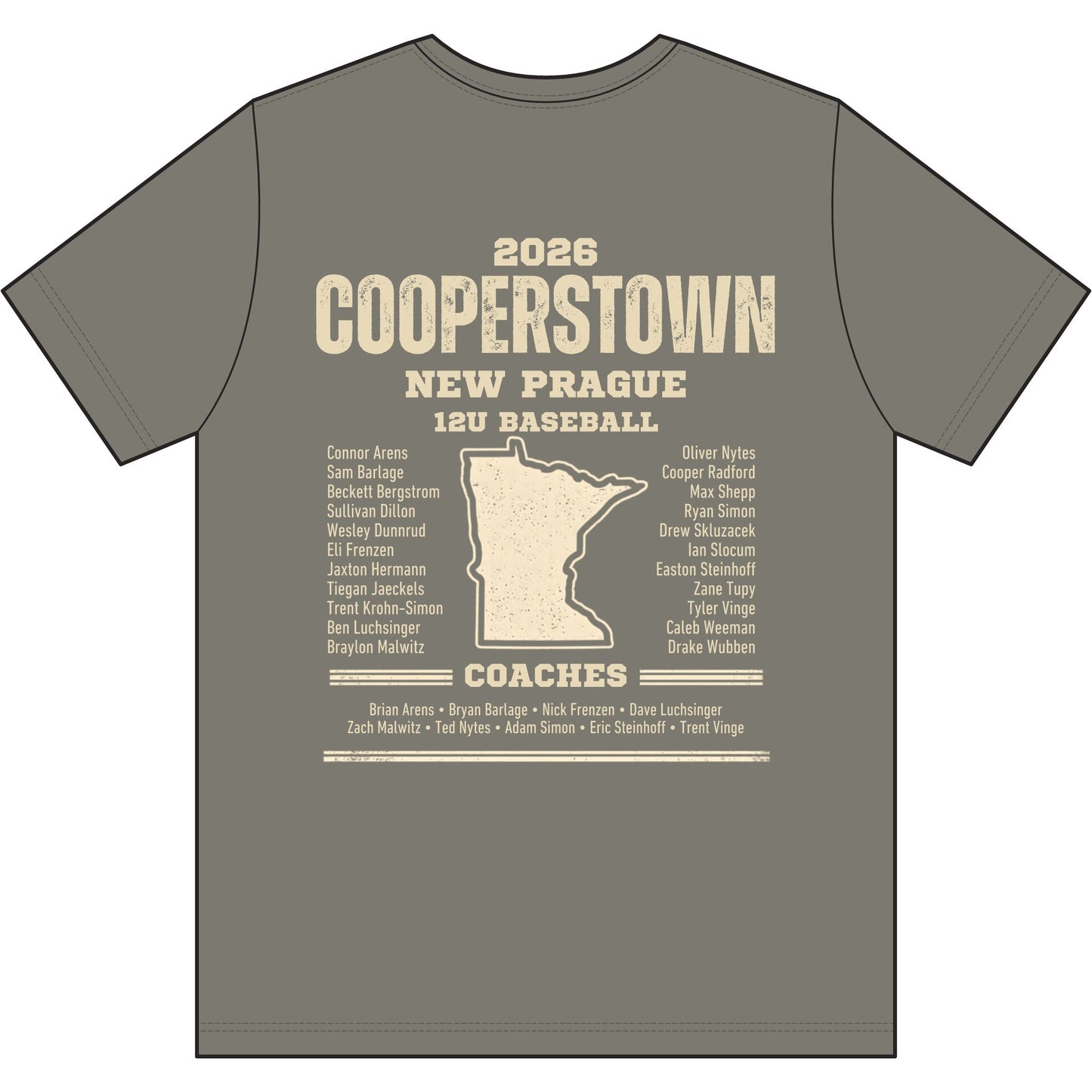 Cooperstown 2026 Baseball Mom - Unisex Heather CVC Short Sleeve Tee Vintage