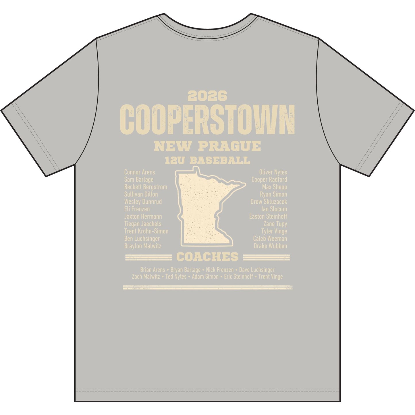 Cooperstown 2026 Baseball Mom - Unisex Heather CVC Short Sleeve Tee Vintage