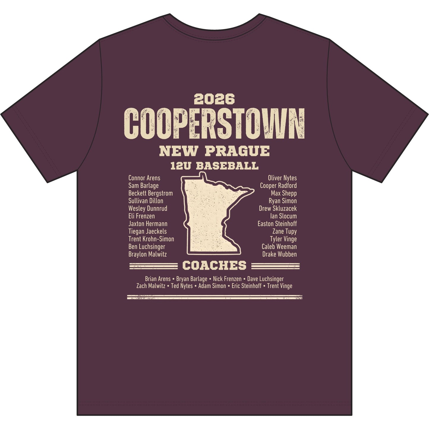 Cooperstown 2026 Baseball Mom - Unisex Heather CVC Short Sleeve Tee Vintage