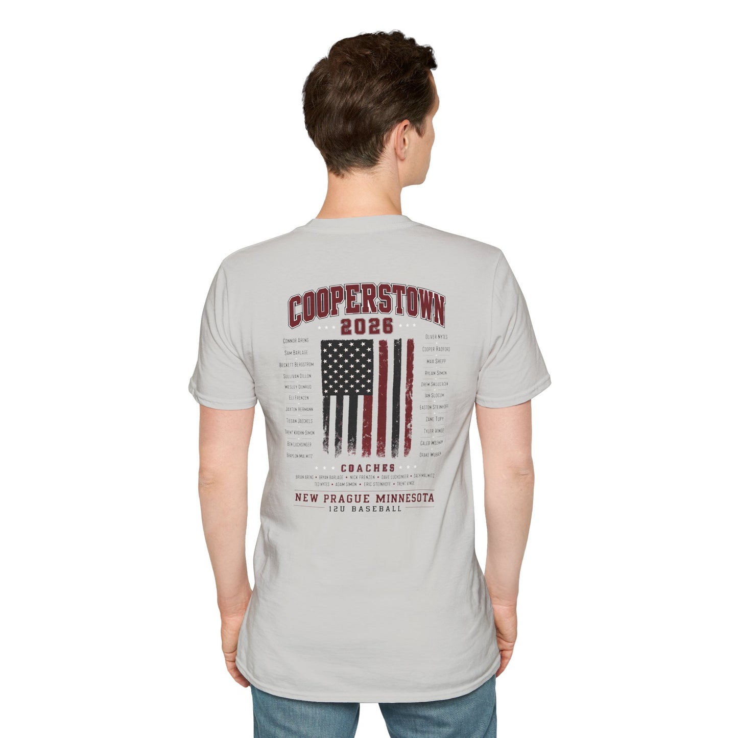 Cooperstown 2026 New Prague Team Softstyle Tee -Gildan 64000 (main)