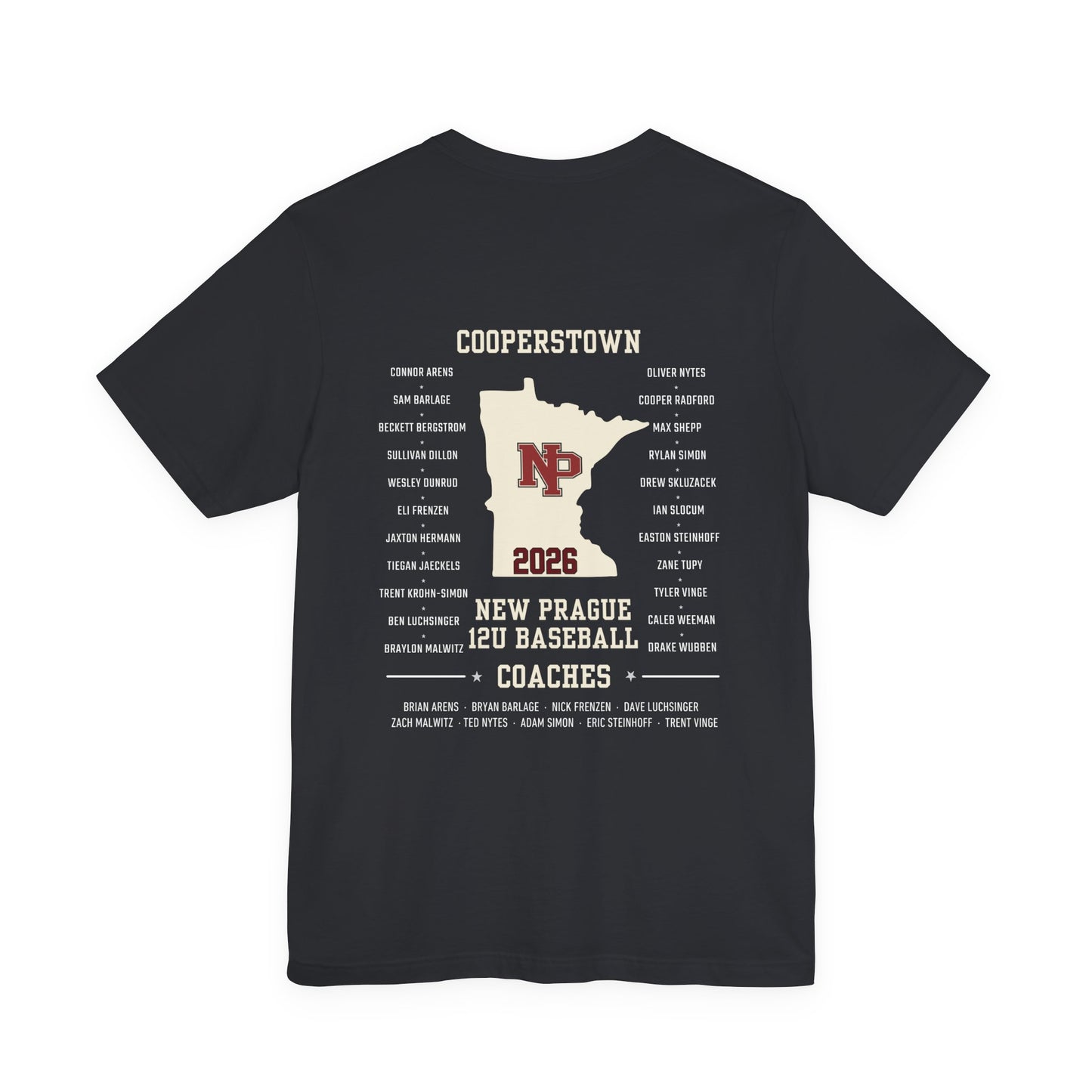 Cooperstown 2026 New Prague Team - Bella+Canvas t-shirt Simple