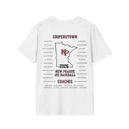 Cooperstown 2026 New Prague Team - Gildan Softstyle t-shirt Simple