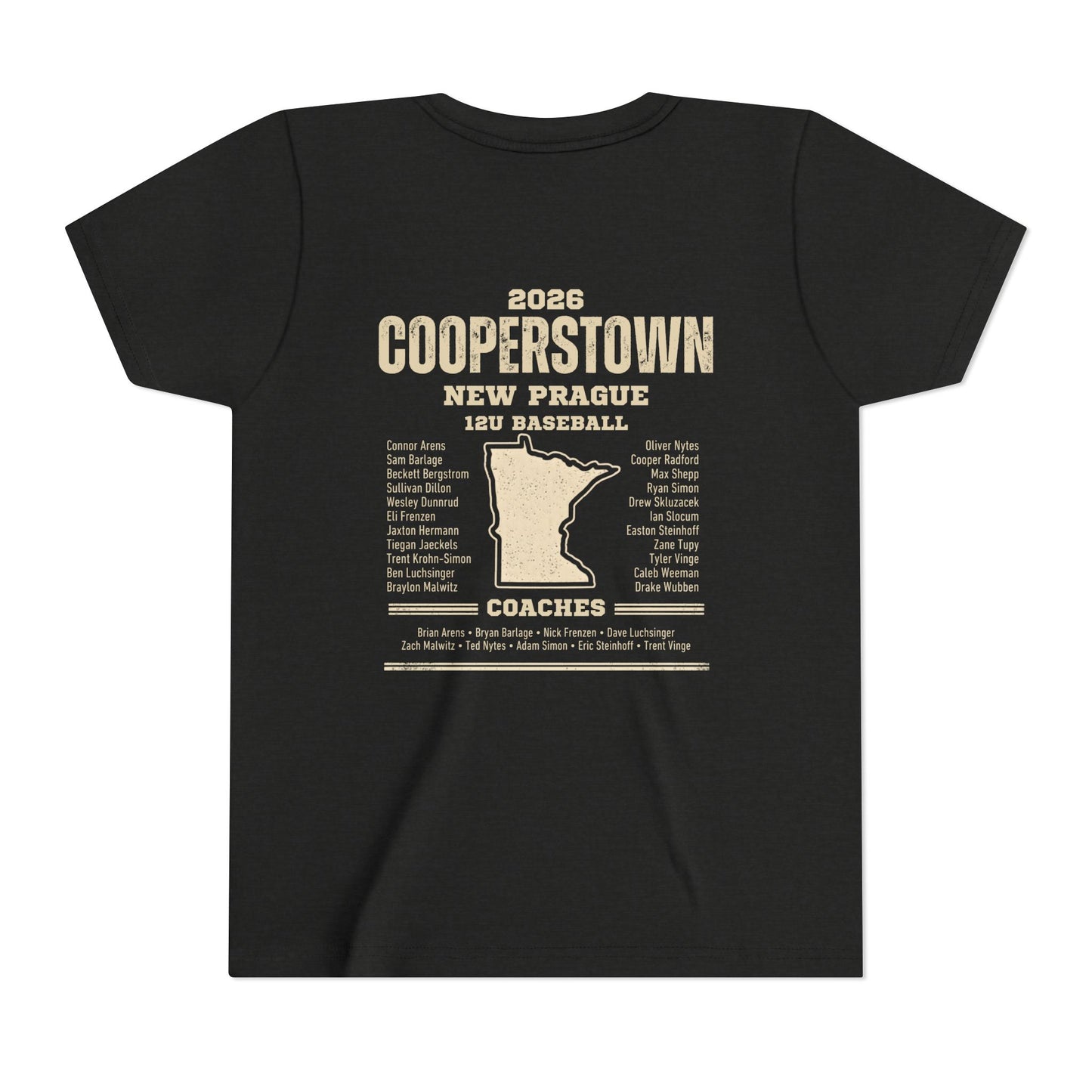 Baseball Sis Youth Tee Cooperstown 2026 Roster