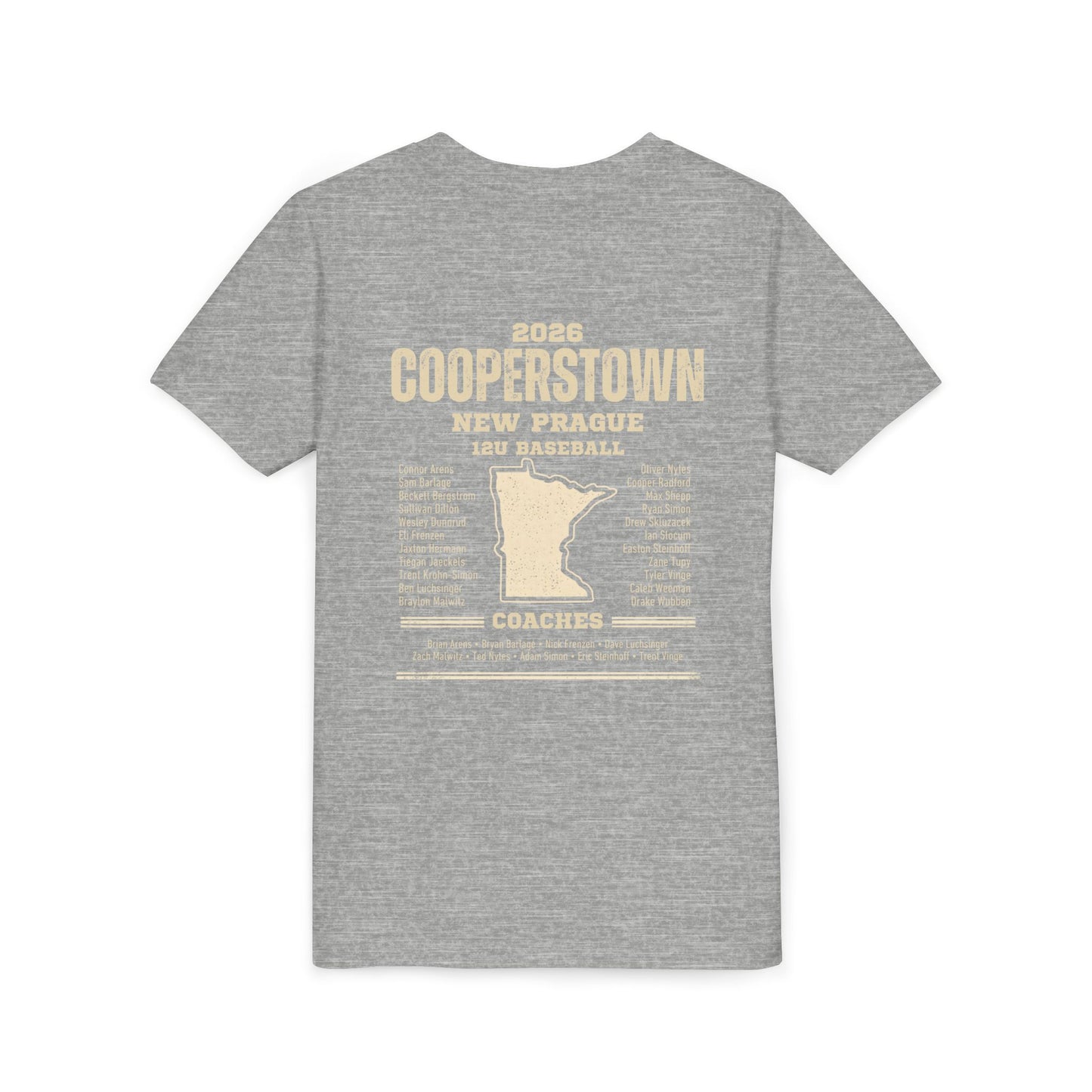 Baseball Sis Youth Tee Cooperstown 2026 Roster