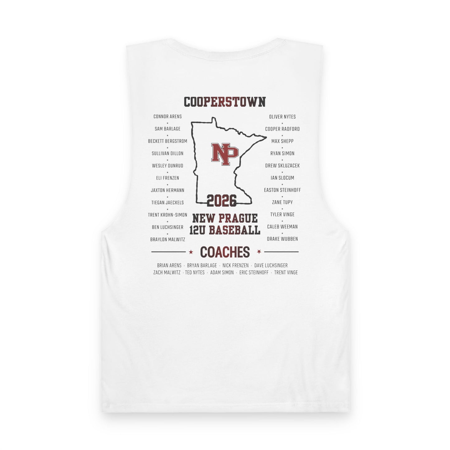 Barnard Tank New Prague 12U Cooperstown 2026 Team AS Colour 5025