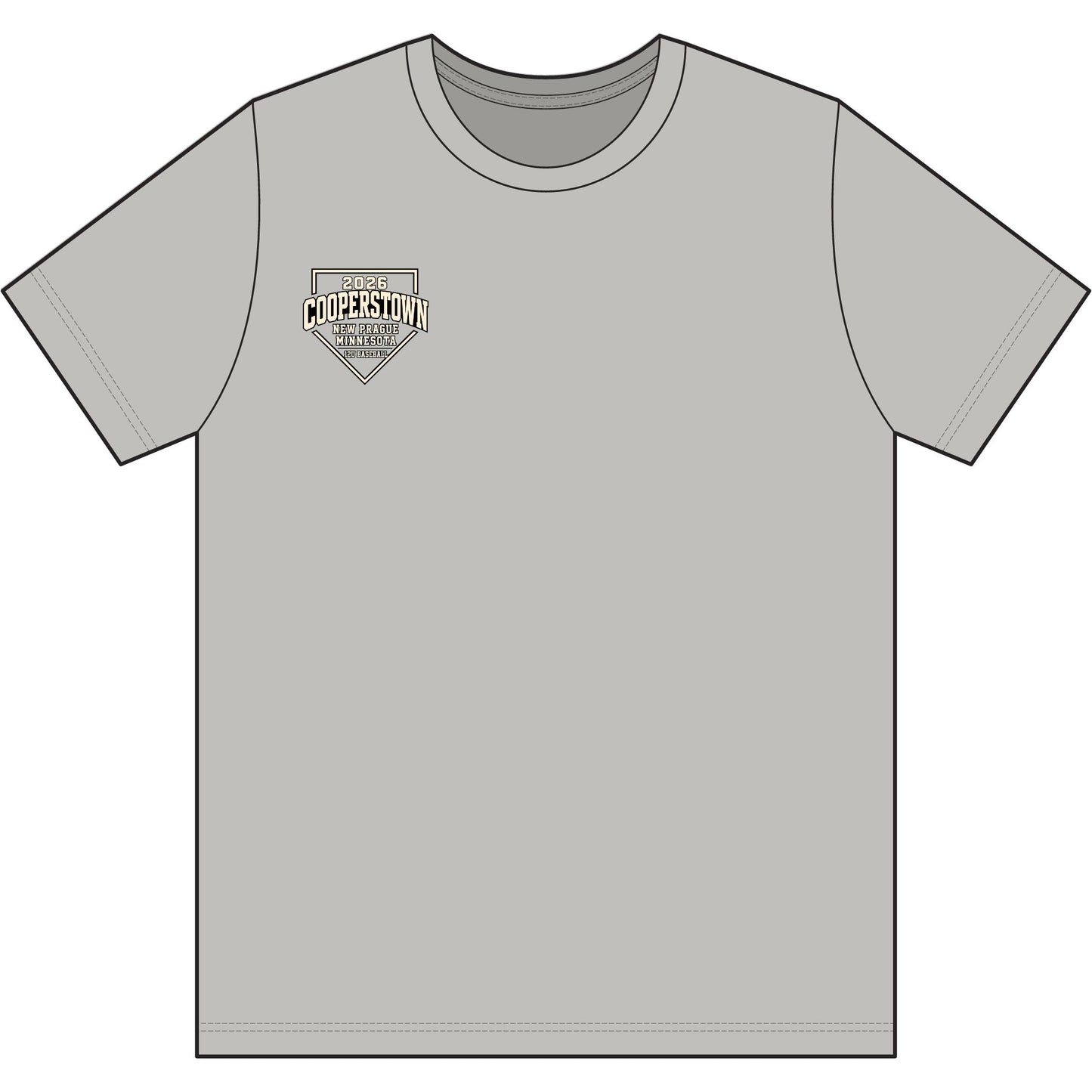Cooperstown 2026 New Prague 12U Team Shirt - Adult